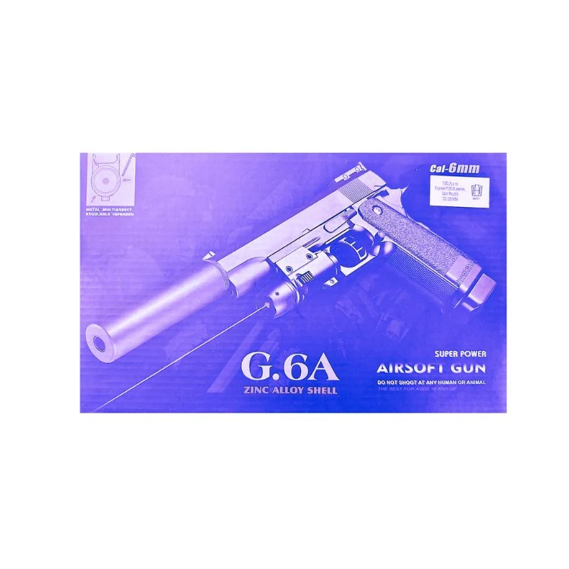 Airsoftová kovová pistole G.6A 6 mm