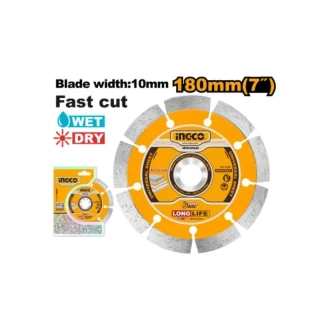 Kotouč diamantový suché řezání 180mm Ingco